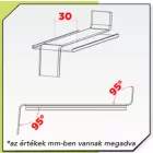 ALU hossztoldó Fehér