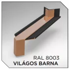 ALU sarok összekötő 90 Fok RAL8003 Aranytölgy színben