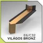 ALU sarok összekötő 90 Fok Elox választható színben