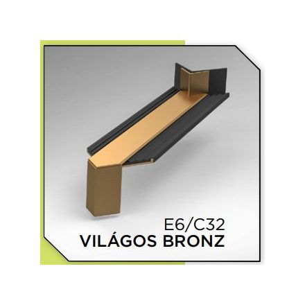 ALU sarok összekötő 90 Fok Elox választható színben