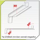 ALU sarok összekötő 90 Fok Elox választható színben
